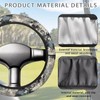 Oramclsy Camouflage Golf Cart Steering Wheel Covers for Women,High Stretch