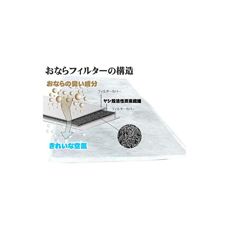 Fart Deodorizing Mat Hakuna Matata with 1 Fart Filter (Bordeaux)