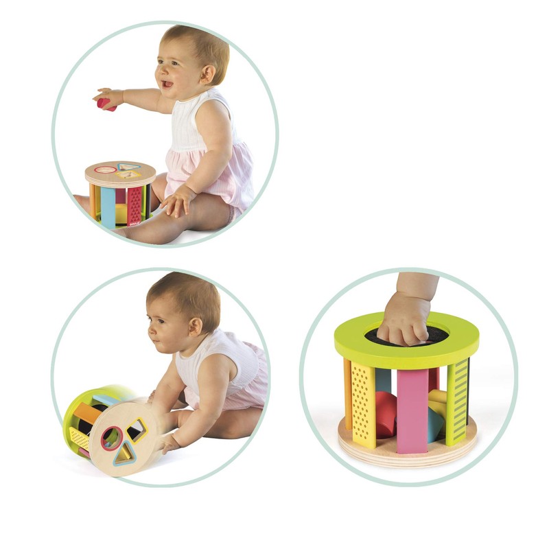 Goula Geometrisches Formen-Steckspiel Trommel