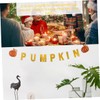 jojofuny 1set Thanksgiving Little Pumpkin Banner Glittery Bunting Photo Prop