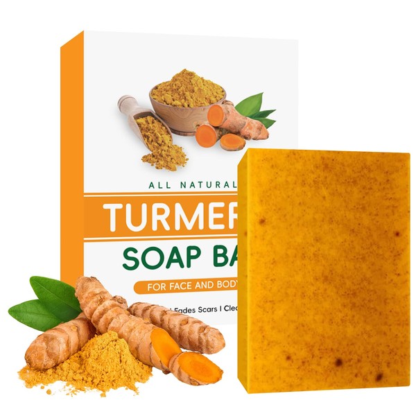 Turmeric Glow Soap, Natural Kojic Acid Soap for Face &