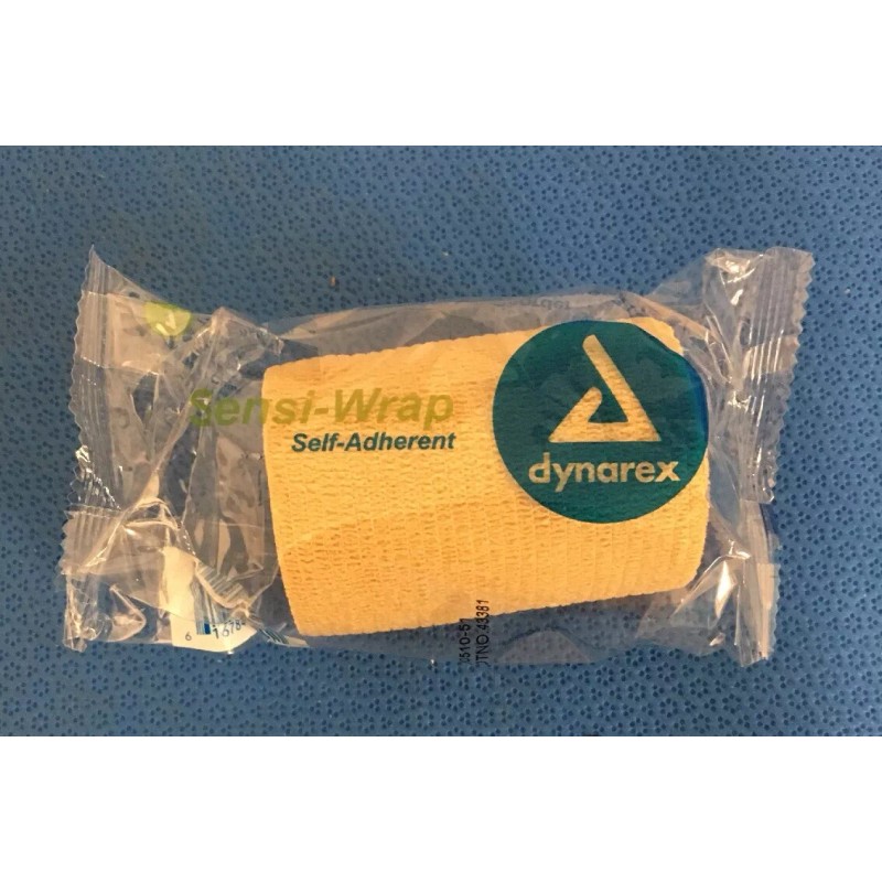 Dynarex #3173 Sensi-Wrap Self-Adherent Bandages, 3" x 5 yds -