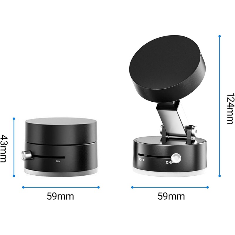 Soporte Magnético para Celular, Soporte Giratorio Retráctil Ajustable para Teléfono
