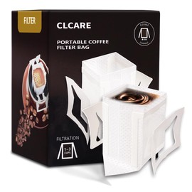 Portable Coffee Filter Paper Bag 50pcs Hanging Ear Drip Coffee Bag Single Serve Disposable Drip Coffee Filter Bag Perfect for Travel, Camping, Home, Office