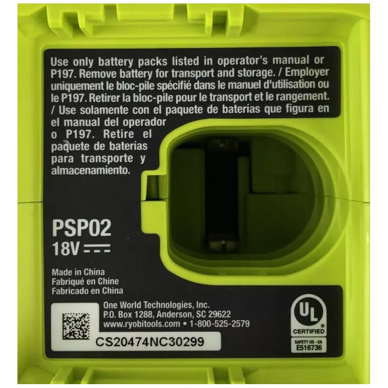 RYOBI ONE+ 18V Cordless Handheld Electrostatic Sprayer PSP02