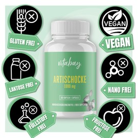 Concentrate, 350 mg Hochdosiert 90 VeganCaps – Artichoke Extract with 2.5% Cynarin