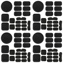 AOUTACC Universal Airsoft Helmet Pads, Helmet Replacement Foam Padding Kits Set Accessories Mats for Fast/Mich/ACH/USMC/PASGT Helmet (Black-4 Sets)