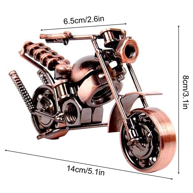 SwirlColor Motorcycle Model Iron Motorbike Lovers Gift for Art Collection