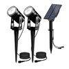 T-SUN Solar Spotlights, 2-in-1 Solar Landscape Spotlights with 9.8ft Cable,