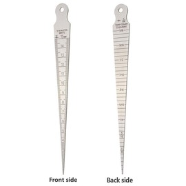 ZLYY Taper Gage 1-15mm & 1/32-5/8 Inch Stainless Gap Hole Taper Welding Gauge Test Ulnar Inch & Metric