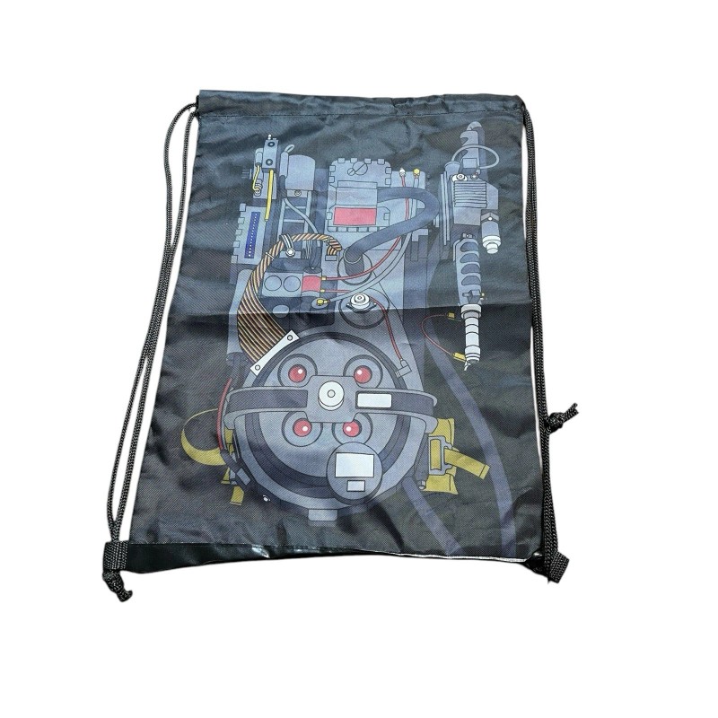 LOOTCRATE Ghostbusters Proton Pack Drawstring Bag Lightweight BLACK