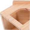 Mipcase Hamster Wooden Hideout House Durable Wooden Small Animal Habitat