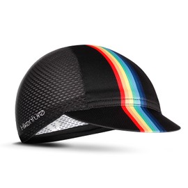 HIKENTURE Cycling Cap for Men and Women,Bike Hat with Visor Summer Sun Hat (10 Black)
