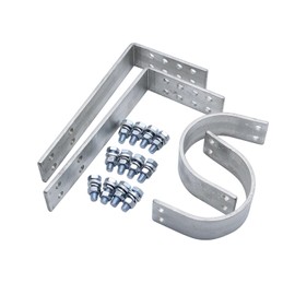 1 Set Universal White Zinc Steel Driveshaft Safety Loop Bolt On Adjustable Drive Tail Shaft