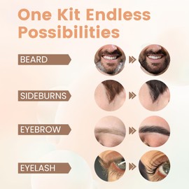 Lomansa Lash Color Kit Black Instant Eyelash Color Kit Brow Coloring Voluminous Keratin Kit for Natural Effects 4 Weeks Results