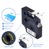 Compatible 1/2 Inch D1 Clear Label Tape for Dymo 45010