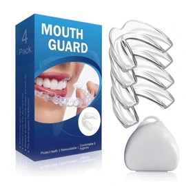 MIRORA Mouth Guard for Grinding Teeth at Night, Anti Grinding Mouth Guard for Clenching Teeth at Night, Nighttime Protection for Teeth, Night Guards for Teeth Grinding for Adults(4 Pcs)