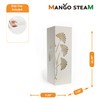 Mango Steam White Tall 21.75" Japanese Ginkgo Leaf Umbrella/Cane/Walking Stick