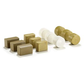 siku 2463, Bale Assortment, 1:32, Plastic, Gold/White, 3x 4 different types