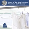 FSUTEG No Bump Rubber Coated Hangers 20 Pack - Heavy