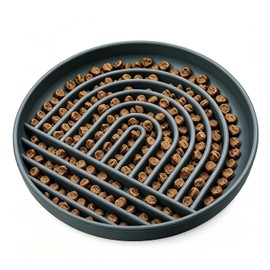 Comedero Lento para Perros, comedero Interactivo antiahogo con Base Antideslizante, comedero de Silicona para Cachorros y Gatos.