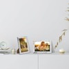 HORLIMER 4x6 Picture Frame Set of 15, Distressed White Rustic