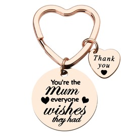 Thank You Mothers Day Gift Keychains Mom Birthday Gift Keychain Mother Appreciation Gifts for Mom Mama Car Key Chain Mom Keepsake Gifts from Daughter Son Mother Wedding Gifts from Bride Mum Gift Ideas