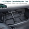 TOPINSTALL 2PCS Bottom Console Trays Compatible with 2021-2026 Toyota Sienna