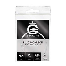 Cortland 9ft Fluorocarbon Tapered Leader (7X / 2.5LB)