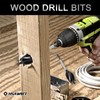 hsawbit 2pcs x 38mm x 165mm Wood Drill Bit, Auger