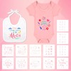60/110/220 Pcs DIY Baby Bibs Bodysuit Set Baby Shower Game
