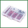 Motoforti 158pcs Motorcycle Windscreen Fairing Bolts Bodywork Screws Red Long-lasting
