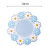 6Pcs Silicon Cup Coasters, Cherry Blossoms and Daisies Coasters, Non-Slip