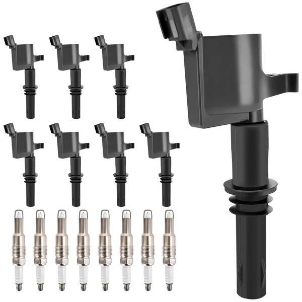 HYR Set of 8 Ignition Coil Pack and Spark Plugs