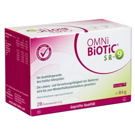 OMNi BiOTiC SR-9, 28 Portions (84 g), 9 Bacterial Strains, 15 Billion Germs per Daily Dose, Powder, Vegan, Gluten-Free, Lactose-Free, Daily Use