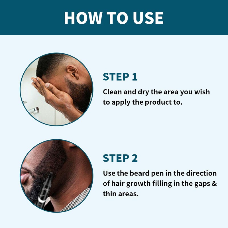 XdealCozyxc 4PCS Beard Pencil Filler for Men, Easy Waterproof Beard