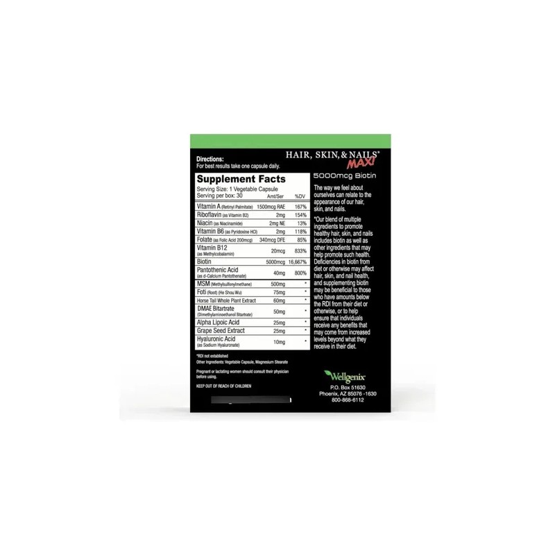 Purvana Max Biotina 5000mcg 30 Cápsulas Pack 2