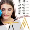 2 Pieces Eyebrow Ruler 3-Point Positioning Ruler Eyebrow Golden Ratio