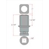 1" Tapered Male Square Drive Adapter/Pipe Plug Socket for Electric