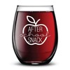 After School Snack Fun Funny Gift Permanent Ink Stemless Glass