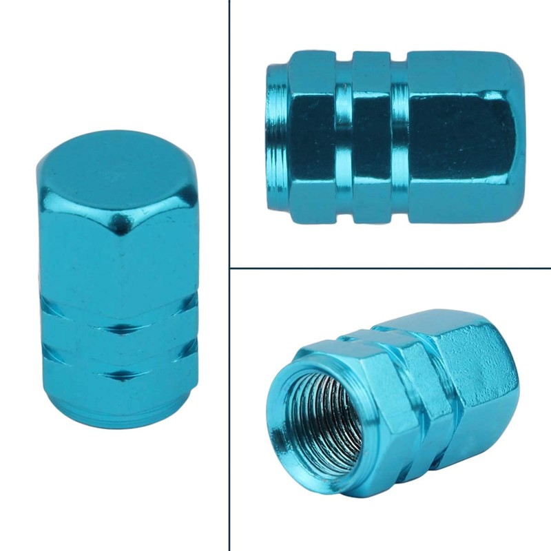 Winka 5 Pcs Aluminum Hexagon Style Wheel Tire Valve Stem