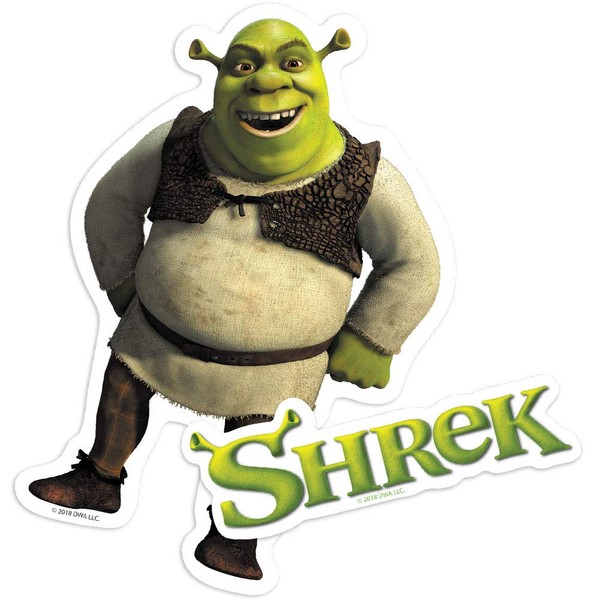 Shrek Logo and Ogre Collectible Stickers