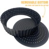 PENGQIMM Perforated Quiche Tins with Loose Base,24 cm Round Quiche