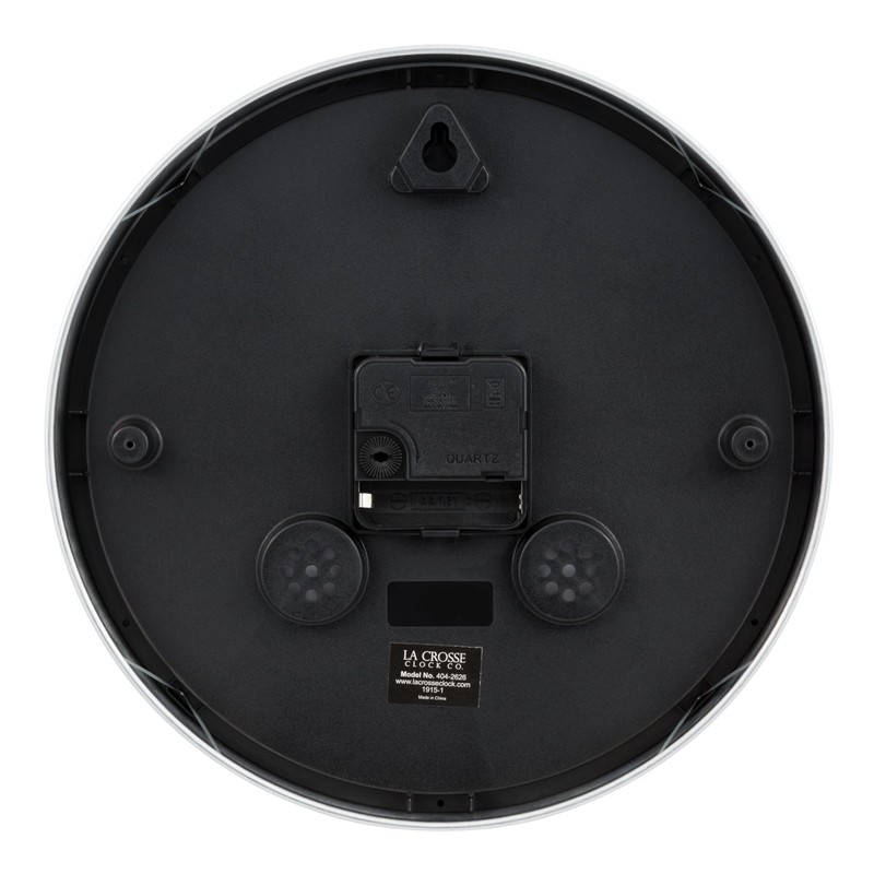 La Crosse Technology La Crosse Clock 10 in Silver Metal