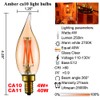 LiteHistory Dimmable 4W 2200K Amber CA10 led Bulb E12 Candelabra