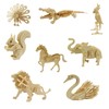 YunBey 3D Wooden Animal Puzzle Set - 8-Piece DIY Craft