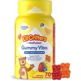 Kids Daily Multivitamin Gummies with Vitamin C & D3 for Immune Support, 5 Delicious Flavors, 70 Count – Daily Nutrition for Children