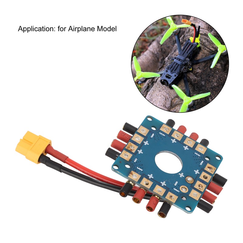 ESC Power Supply Distribution Board Connection Board with XT60 Plug