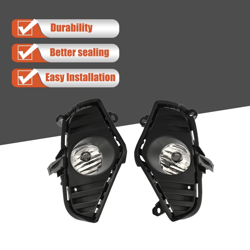 labwork Fog Lights Left and Right Side Assembly Replacement for