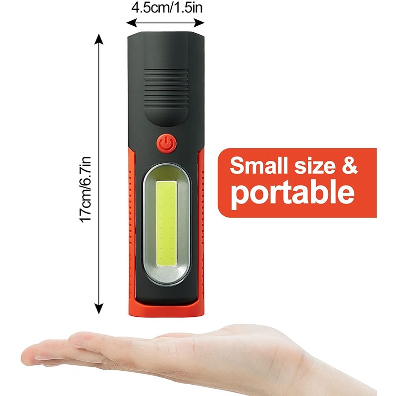 LED + COB Torches Inspection Lamp Camping Light, Hands-Free Garage